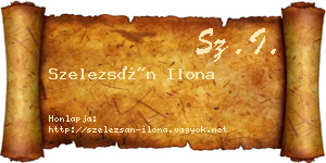 Szelezsán Ilona névjegykártya